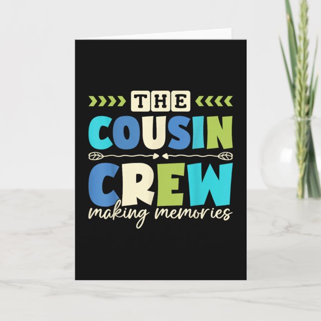 Cousin Crew 2025 Making Memories Family Vacation C Card (Front)