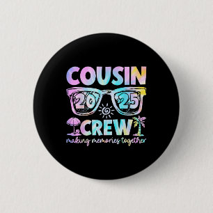 Cousin Crew 2025 Summer Vacation Beach Family Trip 2 Inch Round Button