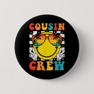 Cousin Crew 2025 Summer Vacation Beach Family Trip 2 Inch Round Button