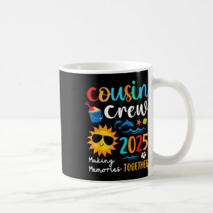 Cousin Crew 2025 Summer Vacation Beach Family Trip Coffee Mug