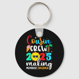 Cousin Crew 2025 Summer Vacation Beach Family Trip Keychain