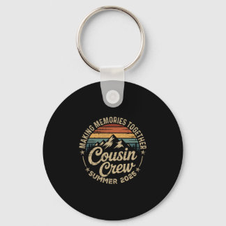 Cousin Crew 2025 Summer Vacation Beach Family Trip Keychain