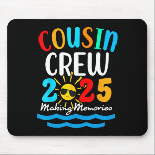 Cousin Crew 2025 Summer Vacation Beach Family Trip Mouse Pad