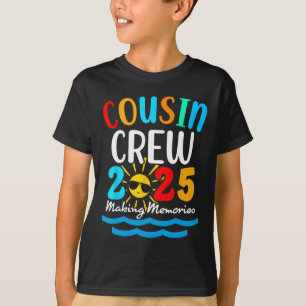 Cousin Crew 2025 Summer Vacation Beach Family Trip T-Shirt