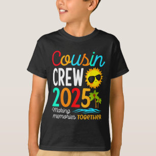 Cousin Crew 2025 Summer Vacation Beach Family Trip T-Shirt