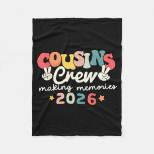 Cousin Crew 2026 Making Memories Summer Family Fleece Blanket