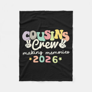 Cousin Crew 2026 Making Memories Summer Family Fleece Blanket