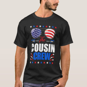 Cousin Crew 4th Of July Patriotic American Family  T-Shirt