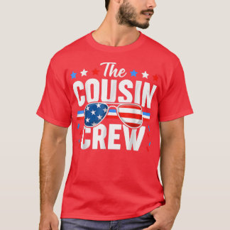 Cousin Crew 4th of July Patriotic American Family  T-Shirt