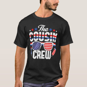 Cousin Crew 4th of July Patriotic American Family  T-Shirt