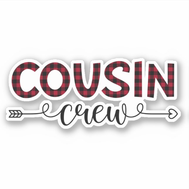 Cousin Crew Buffalo Plaid Pattern Christmas (Front)