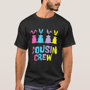 Cousin Crew Bunnies Easter Matching Colourful Rabb T-Shirt