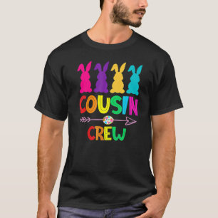 Cousin Crew Bunnies Easter Matching Colourful Rabb T-Shirt
