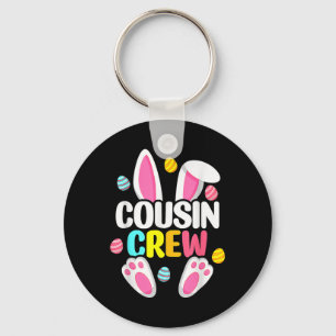 Cousin Crew Bunny Family Matching Easter Boys Girl Keychain