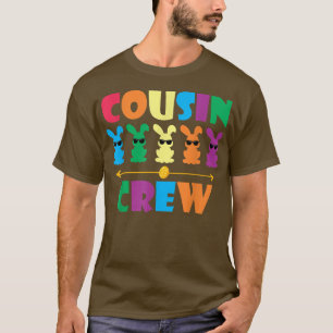 Cousin Crew Bunny Rabbit With Egg Easter Day T-Shirt