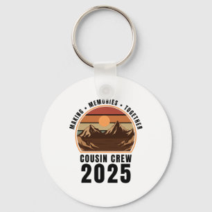 Cousin Crew Camp Family Camping Trip Matching Camp Keychain