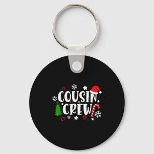 Cousin Crew Candy Cane Snowflake Pajamas Holiday C Keychain