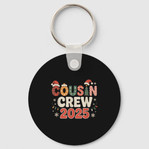 Cousin Crew Christmas 2025 Family Matching Xmas Keychain