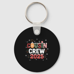 Cousin Crew Christmas 2025 Family Matching Xmas Keychain