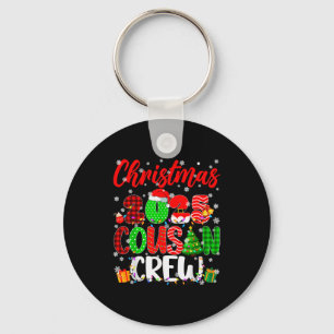 Cousin Crew Christmas 2025 Pjs Pajamas Xmas Family Keychain
