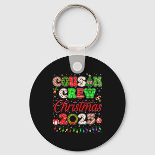 Cousin Crew Christmas 2025 Pjs Pajamas Xmas Family Keychain