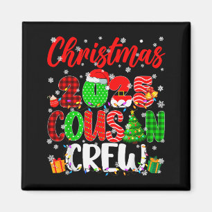 Cousin Crew Christmas 2025 Pjs Pajamas Xmas Family Magnet