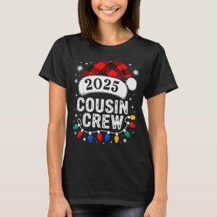 Cousin Crew Christmas 2025 Santa Kids Family Match T-Shirt