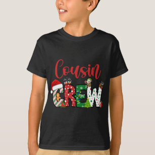 Cousin Crew Christmas Family Pajama Front And Back T-Shirt