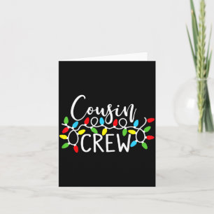 Cousin Crew Christmas Kids Cousins Christmas Crew Card