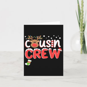 Cousin Crew Christmas Kids Cousins Christmas Match Card