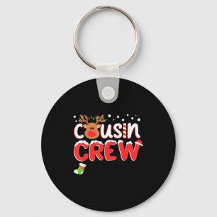 Cousin Crew Christmas Kids Cousins Christmas Match Keychain