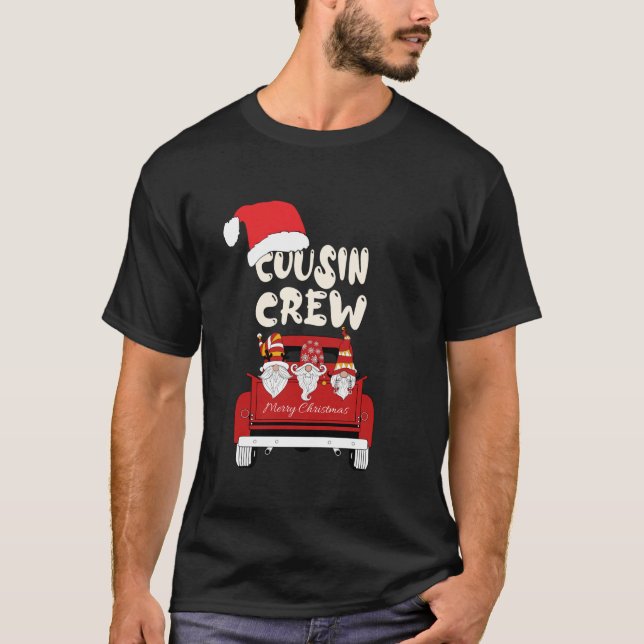Cousin Crew Christmas Pajamas Gnome Tree Merry Xma T-Shirt (Front)
