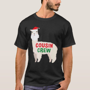 Cousin Crew Christmas PJs Llama Christmas T-Shirt