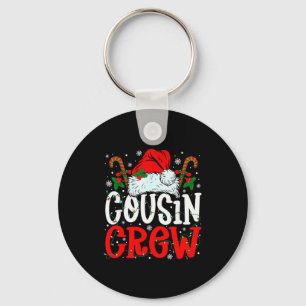 Cousin Crew Christmas Santa Hat Xmas Lights Men Bo Keychain