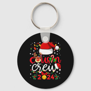 Cousin Crew Christmas Santa Kids Boys Girl Family  Keychain