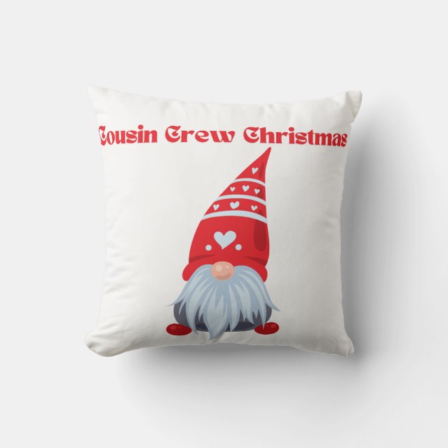 Cousin Crew Christmas Throw Pillow (Front)