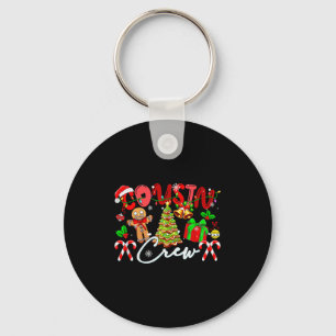 Cousin Crew Christmas Tree Gingerbreads Matching K Keychain