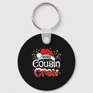 Cousin Crew Christmas Xmas Lights Family Matching Keychain