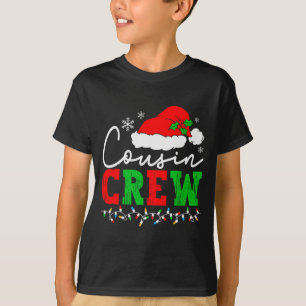 Cousin Crew Christmas Xmas Lights Family Matching T-Shirt
