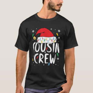 Cousin Crew Christmas Xmas Lights Family Matching  T-Shirt