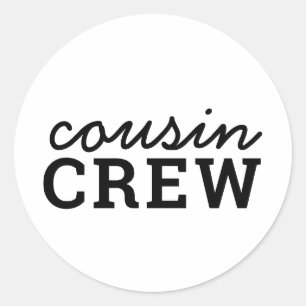 Cousin Crew Cool Matching Family Classic Round Sticker