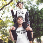 Cousin Crew | Cool Matching Trendy Stylish Modern T-Shirt<br><div class="desc">Cool, stylish "cousin crew" custom quote art womens t-shirt in modern minimalist typography in black. Cousins are the coolest and will look super cute in these matching tees! The range makes a perfect gift for anyone who is going to be a new big cousin or for cousins who are besties!...</div>