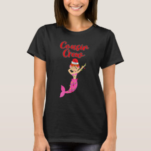 Cousin Crew Dabbing Mermaid Lights Christmas Men K T-Shirt