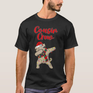 Cousin Crew Dabbing Pug Dog Lights Christmas Men K T-Shirt