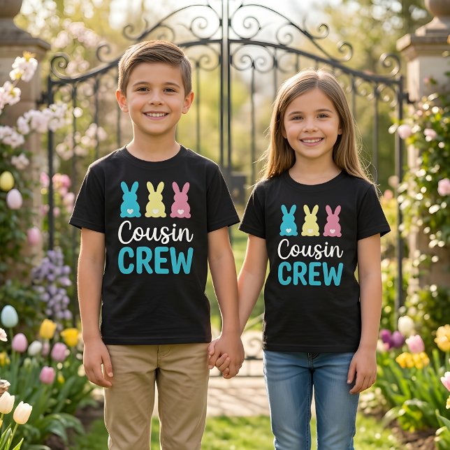 Cousin Crew Easter Bunny Boys Kids Family Shirt (Creator Uploaded)