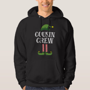 Cousin Crew Elf Matching Christmas Family Hoodie