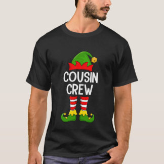 Cousin Crew Elf Xmas Family Matching Elf Squad Chr T-Shirt