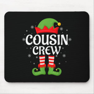 Cousin Crew Elf Xmas Matching Family Elf Squad Chr Mouse Pad