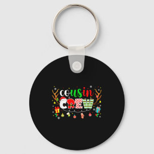 Cousin Crew Family Christmas 2025 Matching Xmas Sq Keychain