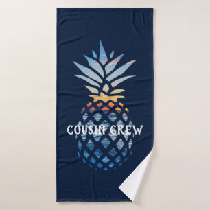 Cousin Crew Family Summer Beach Party Custom Bath Towel